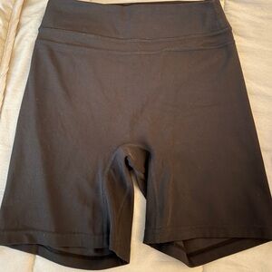 Nylon/ Spandex Biker Shorts, Size: S Color : Black